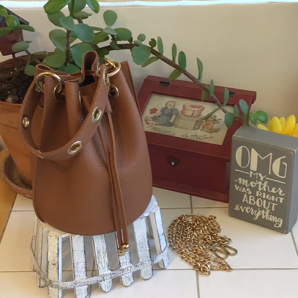 Classy Mini Drawstring Bucket Bag (#5) - image 1